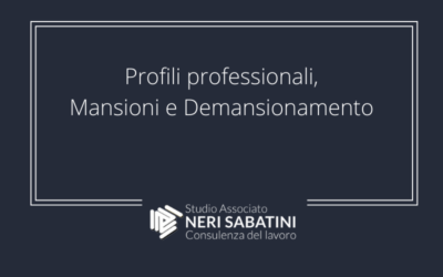 Profili professionali, mansioni e demansionamento