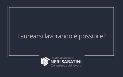 Laurearsi lavorando è possibile?