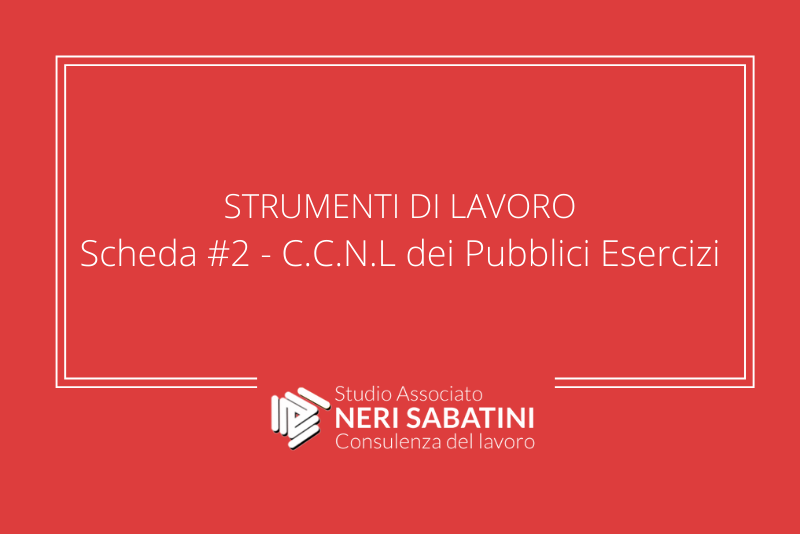 Contratto Collettivo Nazionale dei Pubblici Esercizi